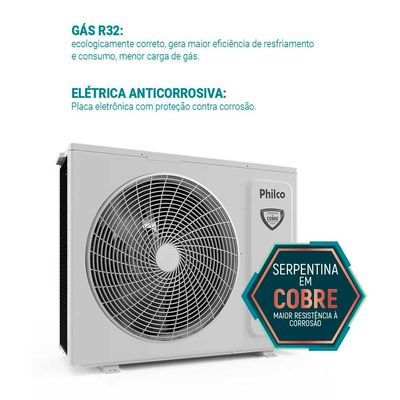 Ar Condicionado Split 9000BTU's PAC9FB Inverter Frio Philco Branca 220V