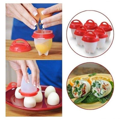Mini Forma Silicone Fazer Rápido Ovo Cozido Fácil