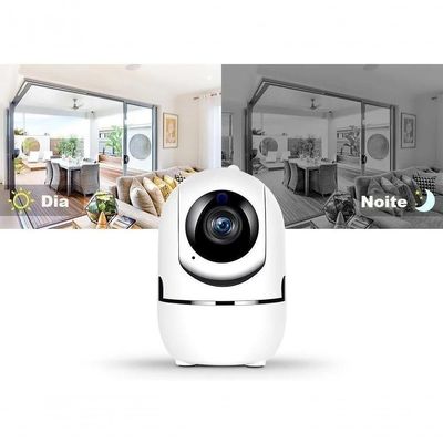 Câmera Ip Wifi Hd Áudio Visão Noturna Sensor Movimento