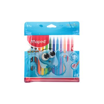 Hidrocor Maped Ocean Polvo com 12 Cores UNICA