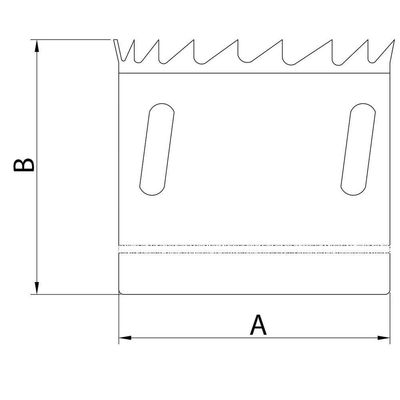 Serra Copo Diamantada 114 Mm 4.1/2" Com Dente De Metal Duro E Aço Especial Cromado
