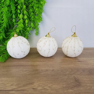 Bolas De Natal Kit Com 3 Unid 3 Pçs