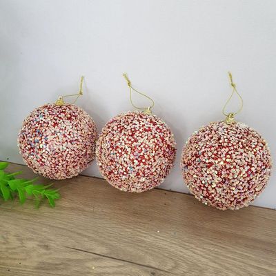 Bolas De Natal Kit Com 3 Unid 10 Cm
