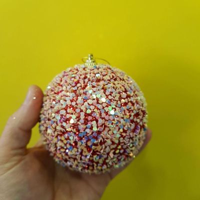 Bolas De Natal Kit Com 3 Unid 10 Cm