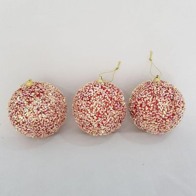 Bolas De Natal Kit Com 3 Unid 10 Cm