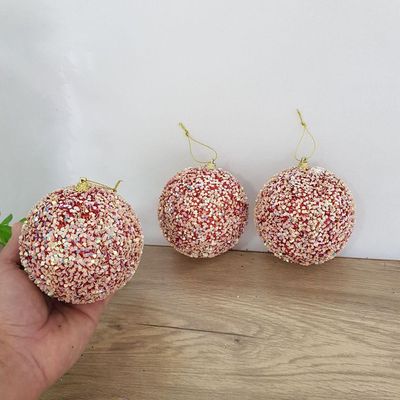 Bolas De Natal Kit Com 3 Unid 10 Cm