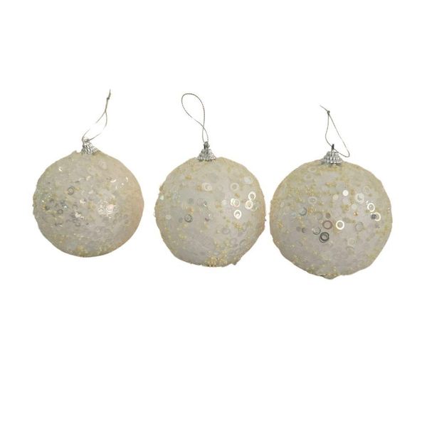 Bolas De Natal Kit Com 3 Unid Kit 3 Pçs.