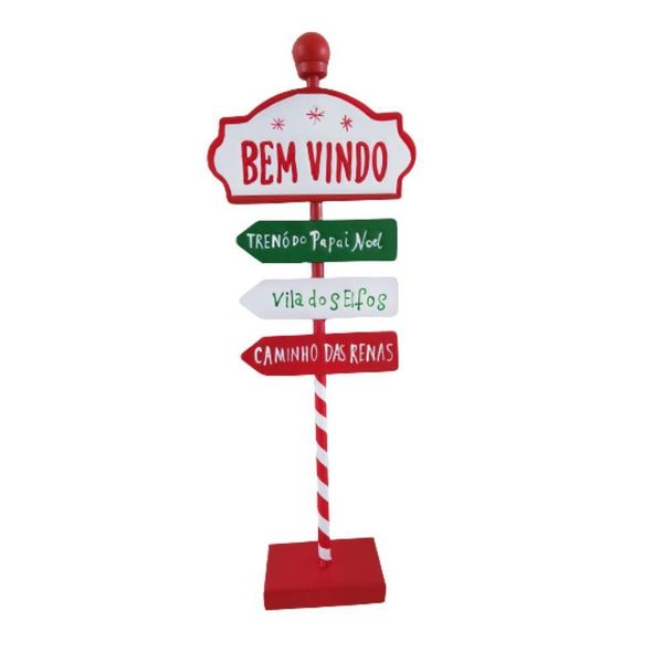 Placa Decorativa De Natal Para Móvel 46cm
