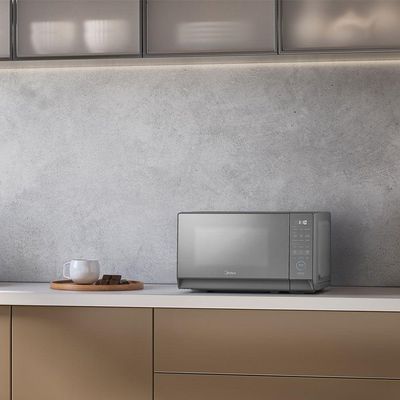 Micro-ondas 20L Prata Porta Espelhada Mastercook Midea MHP20S2 220V