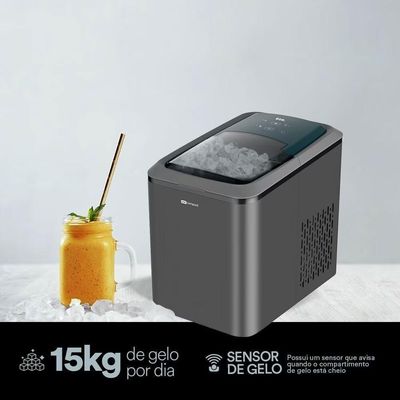 Máquina De Gelo Titanium 15kg Ice Compact Emg02t 220v - Eos 220v