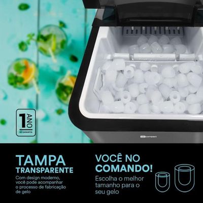Máquina De Gelo Titanium 15kg Ice Compact Emg02t 220v - Eos 220v