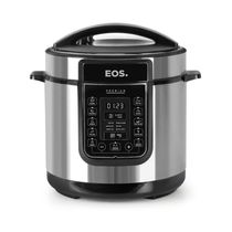 Panela De Pressão Elétrica Caçarola Multicooker Multiuso Digital Inox 6l Epp60di 127v - Eos 127v