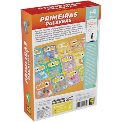 Jogo Didático Primeiras Palavras Grow - 1705