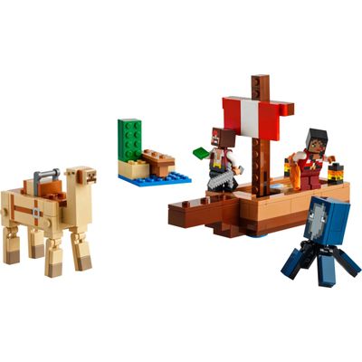 Lego Minecraft Viagem Navio Pirata 166 Peças - 21259