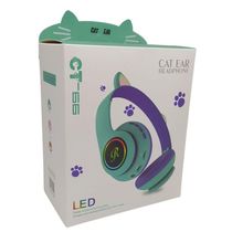Cat Ear Headphone Ct-66 Cor Verde