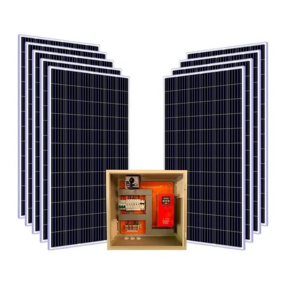Kit Solar P/ Bomba (ca) De 2 Cv Trifásica 220v – Com Inversor Giulli Solar Drive
