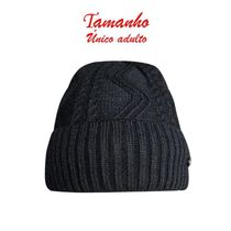 Touca Gorro Adulto Peluciada Preta Tamanho único