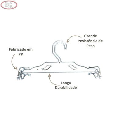 Kit 200un. Cabide Para Lingerie Pp Cristal