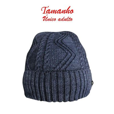 Touca Gorro Adulto Peluciada Azul Marinho Tamanho único