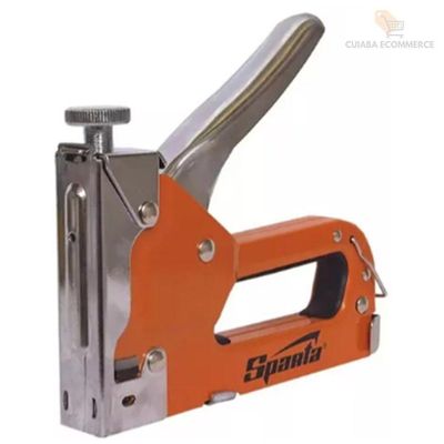 Kit Ferramenta Grampeador Com 500 Grampos Trena 2m