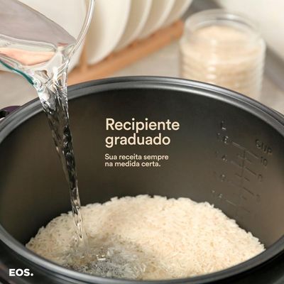 Panela Elétrica De Arroz 10 Xícaras Preta Epa10p 127v - Eos 127v
