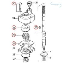 Kit Reparo Bomba De Agua Tohatsu 9.9hp 15hp 18hp E 25hp Hp