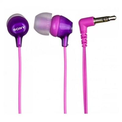 Fone De Ouvido Sony Mdr-ex15lp Sem Microfone Conector 3.5mm P2 Roxo