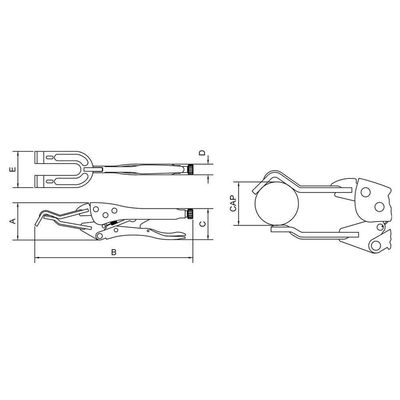 Alicate De Pressão Para Solda Perfil Circular 11" Tramontina Pro Tramontina