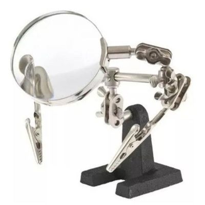 Lupa De Bancada Com Suporte Trabalhos De Artesanato