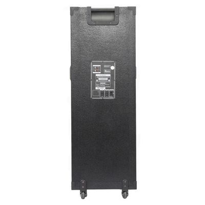 Torre de Som Amvox Titan Black ACA 1402 com Luz e Display em LED, 2 Woofers de 10", Bluetooth, Entradas USB, Card e Microfones - 1400W