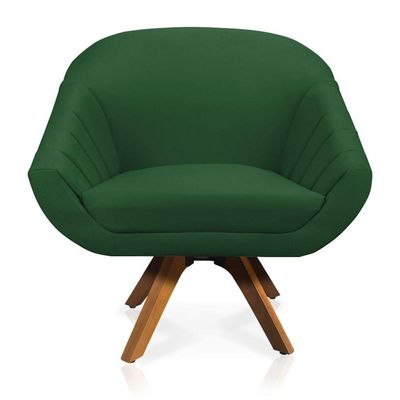 Kit 01 Namoradeira 02 Lugares E 02 Poltronas Giovana Suede Verde