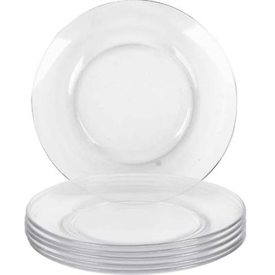 Conjunto de 24 Pratos de Vidro Raso 23cm Astral Duralex