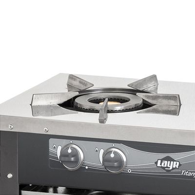 Fogão A Gás De Mesa Inox Industrial Titanyum Com 2 Bocas
