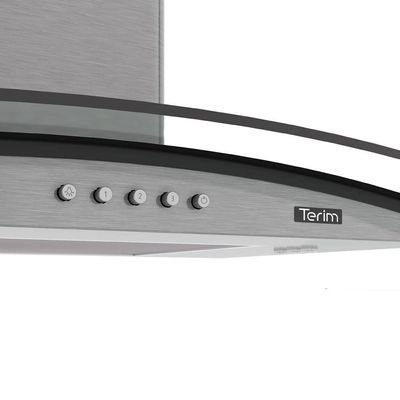 Coifa Terim de Parede Clean Vidro Curvo Kromanox 90cm Kromanox 110V