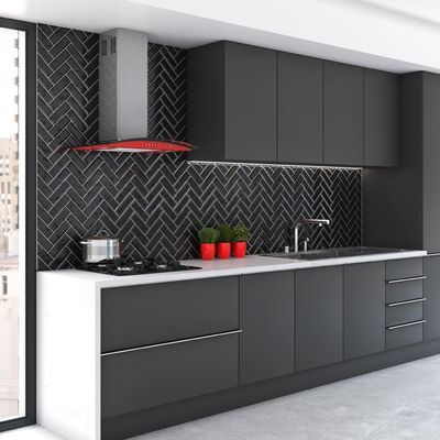 Coifa Terim de Parede Clean Vidro Curvo Vermelha Kroma 70cm Vermelho Kroma 110V