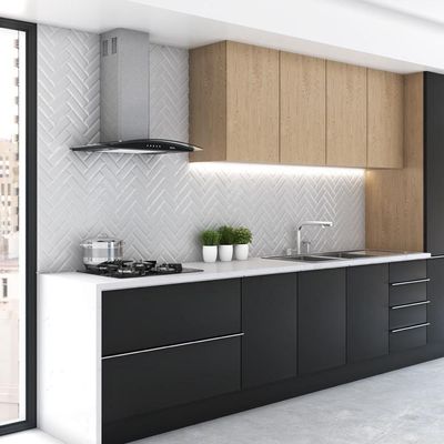 Coifa Terim de Parede Clean Vidro Curvo Black Kroma 60cm Preto Com Kromanox 110V