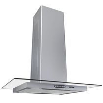 Coifa Ilha 75cm Vidro Reto Fogatti Inox 220V