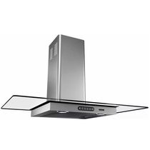 Coifa de Parede 90cm Vidro Reto Terim Inox 220V