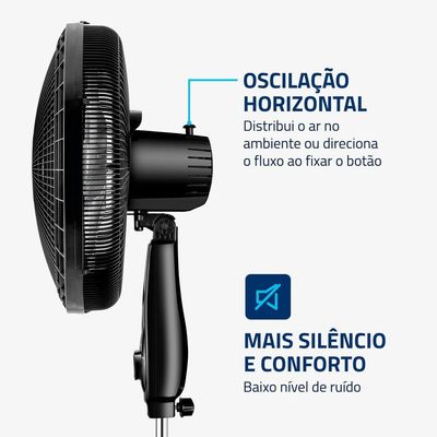 Ventilador Coluna Mondial 40cm Super Power VSP-40C-NB 40CM 220V/60Hz