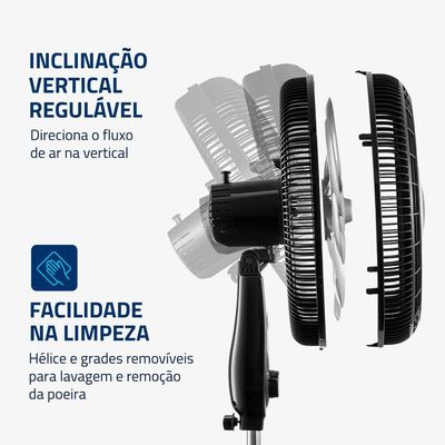 Ventilador Coluna Mondial 40cm Super Power VSP-40C-NB 40CM 220V/60Hz