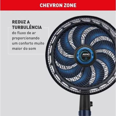 Ventilador De Coluna Arno Xtreme VE9R 40cm 9 Pás Preto 110V