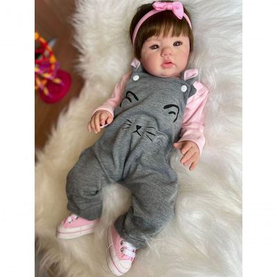 Bebê Reborn Abigail 04 - Kit Completo Corpo Do Bebê Tecido