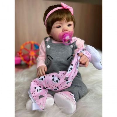 Bebê Reborn Abigail 04 - Kit Completo Corpo Do Bebê Tecido