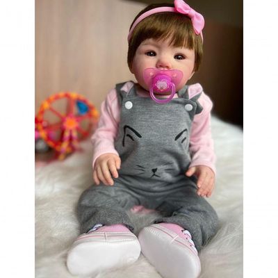 Bebê Reborn Abigail 04 - Kit Completo Corpo Do Bebê Tecido
