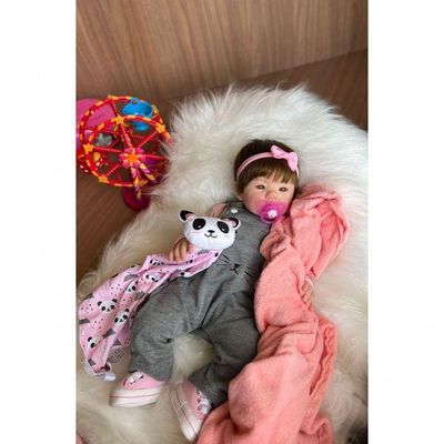 Bebê Reborn Abigail 04 - Kit Completo Corpo Do Bebê Tecido