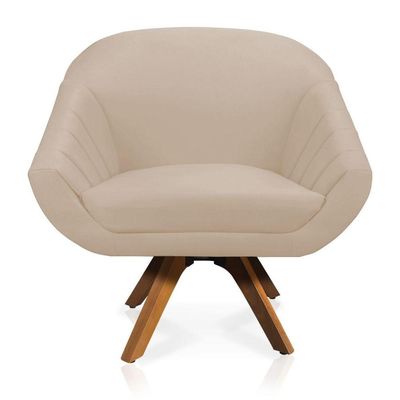 Kit 01 Namoradeira 02 Lugares E 01 Poltrona Giovana Suede Bege