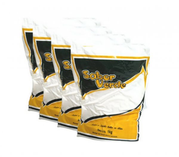 Bicarbonato de Sódio  Extra Fino   Alimentício     Sabor Verde    5 Pacotes de 1 Kg     Total 5kg