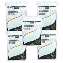 Bicarbonato De Sódio   Extra Fino  Alimentício  5 Pacotes de 1 kg     Sabor Verde     Total 5 kg