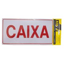 Placa De Sinalização Acesso 15x30cm Caixa
