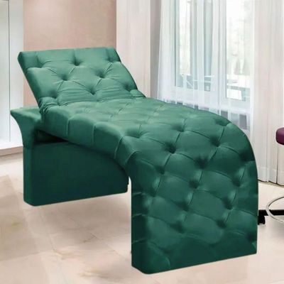 Maca Estofada Estética Cílios Regulável Spa Suede Larissa Cor:verde